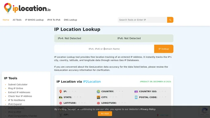 IPLocation.io – Comprehensive IP analysis tool for technical professionals